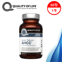 Quality of Life Labs 키노코 프리미엄 AHCC 750mg 60캡슐, 1개, 750 mg, 60정