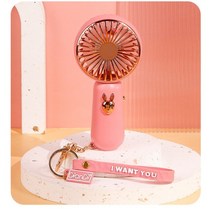 작은방에어컨 이동식에어컨 이동형 캠핑 캠핑용 소형 미니 에어컨 휴대용 미니 USB 충전식 선풍기 열쇠고리, 01 SQ2254-Pink
