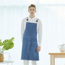 유니스토어 버클업 앞치마, 그레이(A-551), 1개
