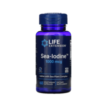 라이프익스텐션 Sea Iodine 다시마 요오드 60캡슐 1000mcg 블래더랙 아이오딘, 2개