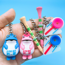 진로이즈백 두꺼비 굿즈 골프티걸이 티꽂이 두껍상회, 1.파랑 미니두꺼비, 1개