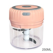 식품교반충진기 미니 전기 마늘 다지기 100/250mL 생강 USB 충전 고추 야채 주방 도구, CHINA, 250ml pink