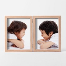 2단 돌사진 아기 더블 세우는 액자 액자프레임 스탠딩