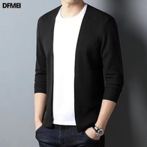 DFMEI 가을 남자 니트 솔리드 니트 아우터 니트 스웨터