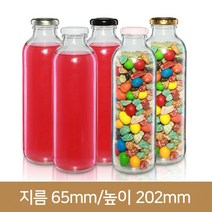 유리병 우유병 웨이밀크티500ml(W500) (A-W) 38파이, 철마개실버, 1개