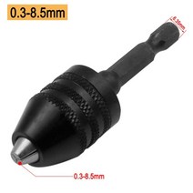 고정밀 선반 척 미니 유압 죠 JAW 단동척 4조 연동 구조 0.3-8.5mm 드릴, 0.3-8.5mm 블랙