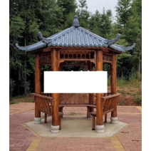 단단한 나무 정자 목조 프레임 주택 부식방지 목재, 포도 격자