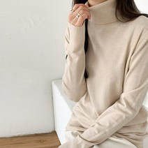 드레스날다 깔끔모던하게 베이직 터틀넥 폴라 니트(knit734)