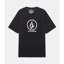 VOLCOM 볼컴 CRISP STONE BSC SS BLACK A3512205-BLK 크리스프 반팔 티셔츠