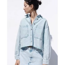 ZARA 자라 여자청자켓 숏 데님재킷 연청 25H0608