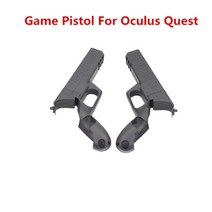 VR 헤드셋 vr 안경 컴퓨터 트래커 총 슈터 게임 용 권 1 컨트롤러 건 향상된 fps 게임 경험 용 탁구 패들 그립, 04 Black For Quest