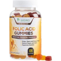 여성용 엽산 구미 엄마와 아기를 위한 필수 태아기 비타민 Baby Extra Strength Prenatal Gummy Supplement 임신 전 중 후를 씹을 수 있는 보충제, [02] 120개(1팩)