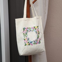 프랑스자수 가방 DIY 에코백 만들기 패키지 키트 취미, G