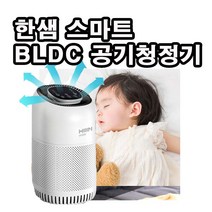한샘 스마트 공청기 BLDC 공기청정기 360도 원형필터 빠르게 쾌적하게 초미세먼지 제거 헤파필터 중형 공기청정기 아이있는집 아이방 놀이방 필수품, 1개