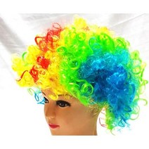 알록달록 할로윈 삐에로 무지개 가발 파티소품 특이한, 무지개가발