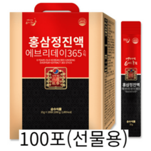 홍삼 진액 에브리데이 365 실속형 100포 6년근 홍삼 진액 홍삼스틱, 단일옵션