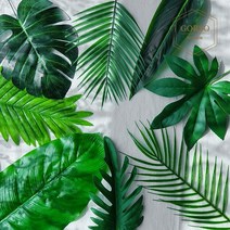 고르소 고르소 잎사귀 나뭇잎 조화 열대 장식 야자수 코코넛 인테리어 조화 모음, 단품, 8.바나나잎