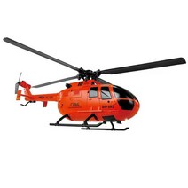 RC 드론 헬리콥터 BO-105 C186 4 채널 원격 제어, 그레이(리모컨 포함)