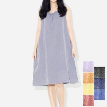 여성 예쁜 셔링 사각 무늬 포인트 데일리 원피스
