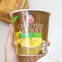 오뚜기 크루통 컵스프 콘크림, 27g, 3개