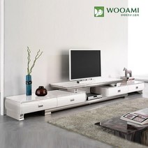우아미가구 릴리 확장형 대리석 거실장