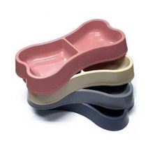 야외 길냥이 밥 그릇 2구 식기 물그릇 고양이밥 캣맘, 옵션, 아이보리
