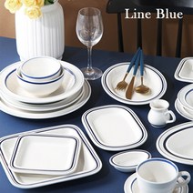 시라쿠스 메이플 접시 라인블루 퀴진드마망, 접시 27cm(10.5인치)