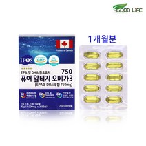 캐나다 3세대 알티지 오메가3 알티지 엔초비오메가3 고순도 rTG 형 오메가3 정제어유 EPA+DHA 750mg 비타민D 식약처 GMP 인증 건강기능식품 4중복합 기능성 30캡슐, 저분자피쉬오일알티지, 일