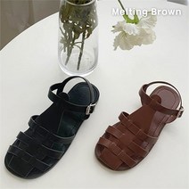 [로즈블로썸] [멜팅브라운] 여자 글래디에이터 슈즈 스트랩 샌들 2color (717578