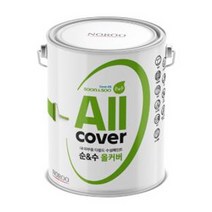 노루 순앤수 올커버페인트 4L젯소 없이 내부 외부 어디에나 가능한 항균수성페인트, 무광, 화이트