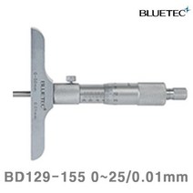 k88E할인3Ys642a 블루텍 깊이 마이크로미터 BD129-155 0-25 0.01mm 1개 63mm (1EA) 노기스 켈리퍼스 측정공구 계측기 측정공구 캘리퍼스 외경마이크로미터
