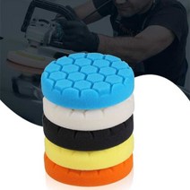 차량 듀얼 광택기 광택패드 폴리셔 5Pcs 연마 패드 키트 스레드339423 L6, 01 3inch 5 Pcs339423 L6