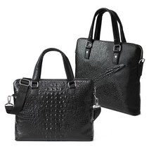 건강-드림_블루마운트 19014-2 양면 소가죽 슬림 악어 서류가방 남성 토트 출퇴근백 브리프백 토트백 케이스 서류백_rjsrkdemf