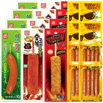 [다만세푸드]매콤불고기맛후랑크4+숯불구이맛후랑크4+기프티콘4+맵사이신화끈구이4+허브갈릭소시지4 70g 20개/편의점 핫바 소세지
