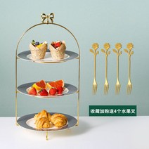 유럽풍도자기케이크오후다과자과일쟁반거실사탕건과자 다과접시-16501, 옵션12