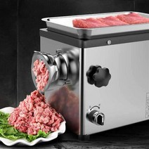 민서기 고기 다지기 햄버거패티 소시지 육가공 기계, 고급형-반강철 모델 1300W