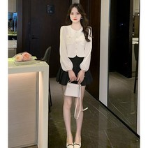 고급스럽고 우아한 크롭 자켓형 블라우스