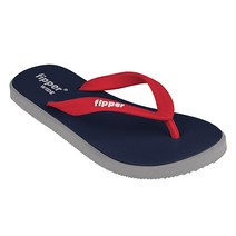 피퍼 와이드 Navy Grey (Light) Red 남자 플립플랍 쪼리
