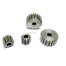 피니언기어 렉기어 imaxb6 강철 평기어 플라스틱 톱니바퀴 1M 5MM 구멍 치아 박차 스테인레스 스틸 기어, [01] 10 Teeth, [01] 5mm 1 PIECE Gear