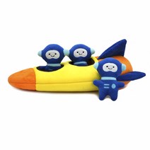 Hugsmart 퍼즐 헌터 스페이스 포 강아지용 봉제장난감, 1개, Rocket