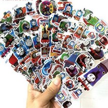 12 시트팩 3D 만화 기차 토마스 Scrapbooking 방수 버블 PVC DIY 스티커 완구 파티 스티커 소녀 소년 키즈, 1개, 02 2