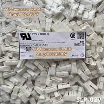 50 개/몫 커넥터 SLP-02V 플라스틱 쉘 2P 3.96mm 다리 너비 100% 신규 및 Origianl