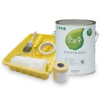 노루페인트 순앤순 친환경 수성 벽면 페인트 4L + 부자재 도구 세트, 민트1, 4000ml, 1세트