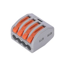 원터치 전기선 와이어 연결 단자 커넥터 컨넥터 4선 원터치컨넥터4선, 2개