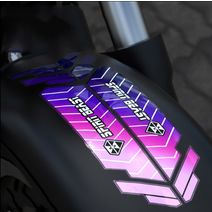 머드가드스티커 휀다스티커 PVC소재 스크래치차단 반사스티커, L2타입