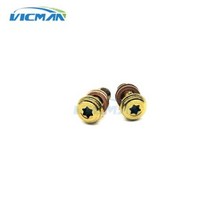 자동차볼트 너트 너트캡 풀기 오토바이 CNC 밴조 나사 스테인레스 M10 x 125 브레이크 마스터 실린더 호스 캘리퍼 유압 클러치, Gold+M10x1.25