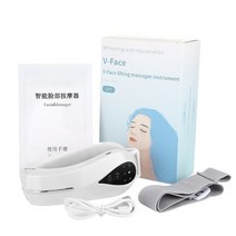 얼굴비대칭교정 실용 마이크로 전류 전기 V-페이스 쉐이핑 마사지 페이셜 리프팅 슬리밍, 하얀