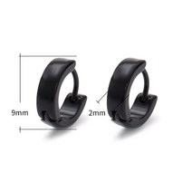 ESSFF 잘 생긴 멋진 다채로운 작은 후프 귀걸이 여성을위한 피어싱 스테인레스 스틸 서클 Earings 농구 펑, 11 BE0283