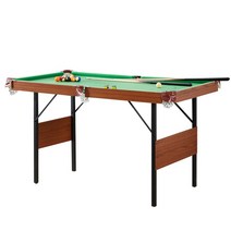 포켓볼 다이 미니 당구대 접이식 가정용 레크레이션 경량, 1.6미터5피트접이식쓰리인원(녹색)