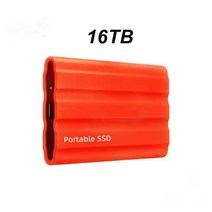 SSD 외장 2TB 모바일 솔리드 스테이트 드라이브 Flash1TB TypeC USB3.1 500GB 미니 슬림 고속 전송 플래시 메모리 장치 저장장치 외장하드, [10] Red 16TB